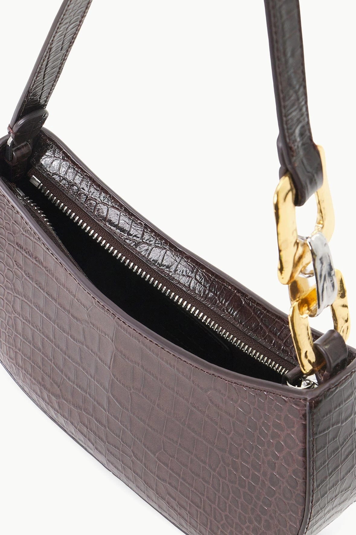 BRADY SHOULDER BAG | ESPRESSO CROC EMBOSSED 7 BRADY SHOULDER BAG | ESPRESSO CROC EMBOSSED - Image 7