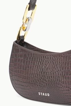 BRADY SHOULDER BAG | ESPRESSO CROC EMBOSSED 12 BRADY SHOULDER BAG | ESPRESSO CROC EMBOSSED -Staud Outlet Store STAUD BRADY SHOULDERBAG ESPRESSO FALL 23 ECOM 4