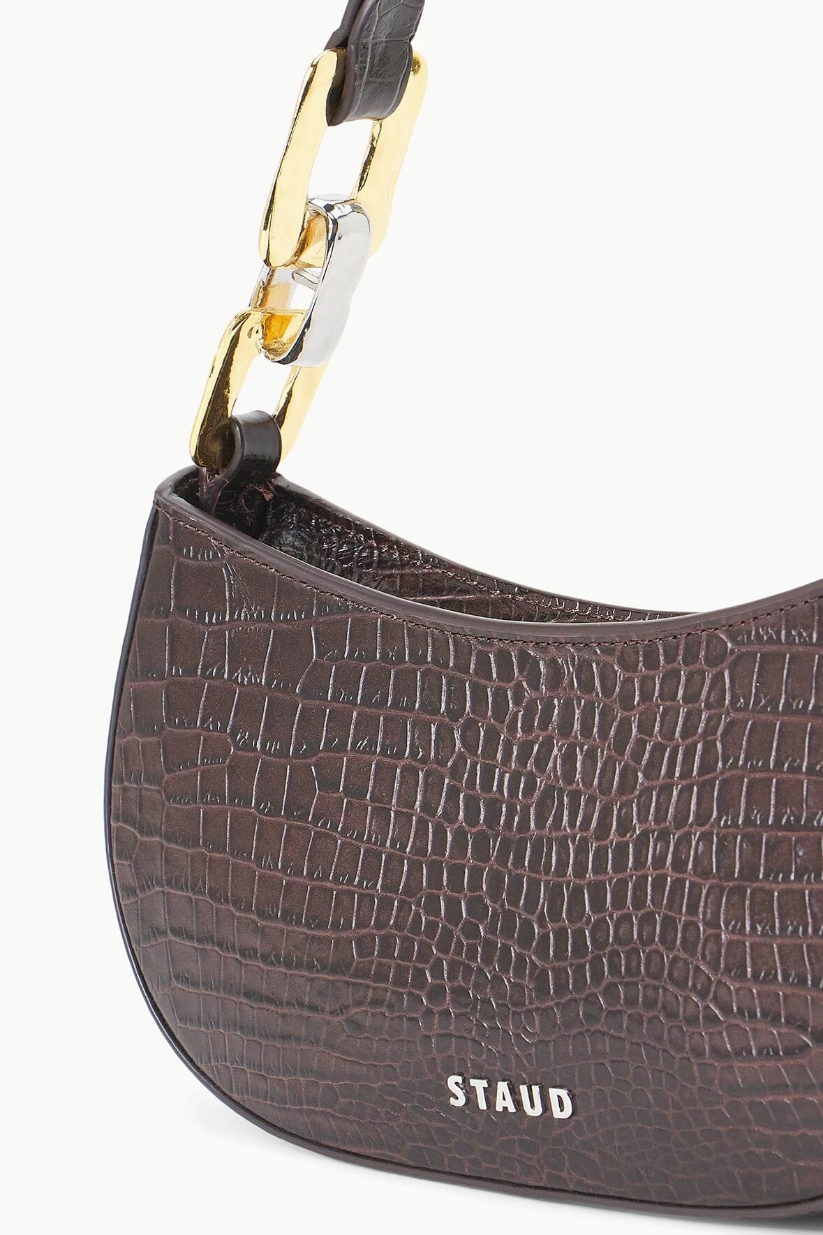 BRADY SHOULDER BAG | ESPRESSO CROC EMBOSSED 5 BRADY SHOULDER BAG | ESPRESSO CROC EMBOSSED - Image 5