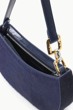 BRADY SHOULDER BAG | NAVY HAIRCALF -Staud Outlet Store STAUD BRADY SHOULDERBAG NAVY FALL 23 ECOM 3