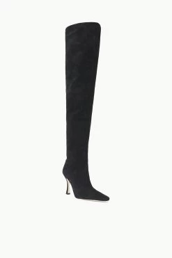 CAMI OVER THE KNEE BOOT | BLACK SUEDE -Staud Outlet Store STAUD CAMIOTK BOOT BLACK FALL 23 ECOM 2
