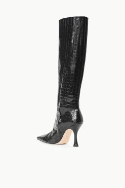 CAMI BOOT | BLACK CROC EMBOSSED 14 CAMI BOOT | BLACK CROC EMBOSSED -Staud Outlet Store STAUD CAMI BOOT BLACK FALL 23 ECOM 3