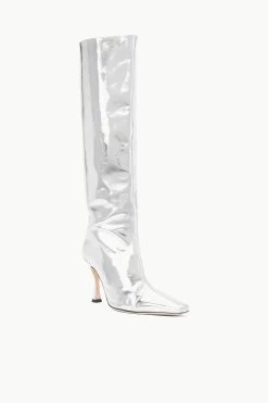 CAMI BOOT | CHROME -Staud Outlet Store STAUD CAMI BOOT CHROME FALL 23 ECOM 2