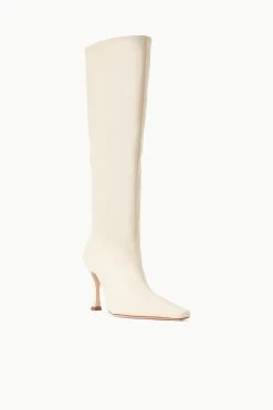 CAMI BOOT | CREAM -Staud Outlet Store STAUD CAMI BOOT NAPPACREAM SUPF 23 ECOM 2