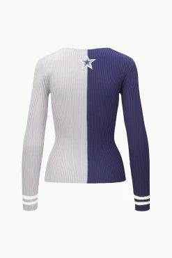 THE STAUD NFL CARGO SWEATER | DALLAS COWBOYS -Staud Outlet Store STAUD CARGOSWEATERXNFL SWEATER DALLASCOWBOYS FANATICS 23 ECOM 2