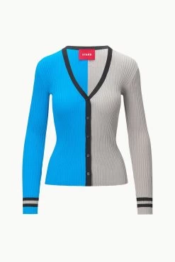 THE STAUD NFL CARGO SWEATER | DETROIT LIONS -Staud Outlet Store STAUD CARGOSWEATERXNFL SWEATER DETROITLIONS FANATICS 23 ECOM 1