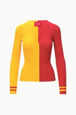 THE STAUD NFL CARGO SWEATER | KANSAS CITY CHIEFS -Staud Outlet Store STAUD CARGOSWEATERXNFL SWEATER KANSASCITYCHIEFS FANATICS 23 ECOM 1