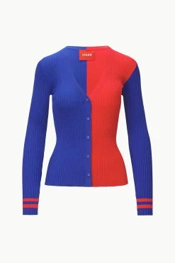 THE STAUD NFL CARGO SWEATER | NEW YORK GIANTS -Staud Outlet Store STAUD CARGOSWEATERXNFL SWEATER NEWYORKGIANTS FANATICS 23 ECOM 1