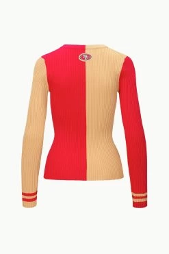 THE STAUD NFL CARGO SWEATER | SAN FRANCISCO 49ERS -Staud Outlet Store STAUD CARGOSWEATERXNFL SWEATER SANFRANCISCO49ERS FANATICS 23 ECOM 2