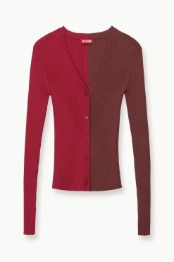 CARGO SWEATER | SYRAH CHOCOLATE -Staud Outlet Store STAUD CARGOSWEATER KNITTOP SYRAHCHOCOLATE FALL 23 ECOM 1