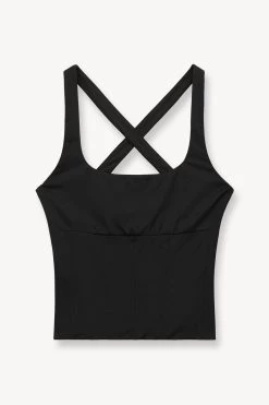 CARRY TOP | BLACK 10 CARRY TOP | BLACK -Staud Outlet Store STAUD CARRY TOP BLACK SUPF 23 ECOM 1