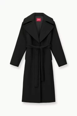 CARVER COAT | BLACK 14 CARVER COAT | BLACK -Staud Outlet Store STAUD CARVER COAT BLACK FALL 23 ECOM 1