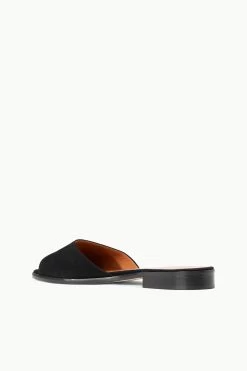 CASPIAN SLIDE | BLACK SUEDE 11 CASPIAN SLIDE | BLACK SUEDE -Staud Outlet Store STAUD CASPIAN SLIDE BLACK SUPF 23 ECOM 3