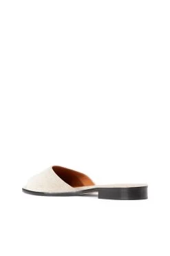 CASPIAN SLIDE | NATURAL LINEN -Staud Outlet Store STAUD CASPIAN SLIDE BLACK SUPF 23 ECOM 3 1 web