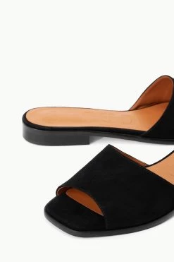 CASPIAN SLIDE | BLACK SUEDE 13 CASPIAN SLIDE | BLACK SUEDE -Staud Outlet Store STAUD CASPIAN SLIDE BLACK SUPF 23 ECOM 4