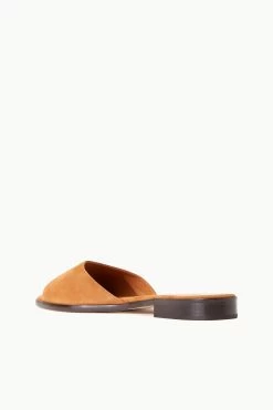 CASPIAN SLIDE | TAN SUEDE -Staud Outlet Store STAUD CASPIAN SLIDE TANSUEDE SUPF 23 ECOM 3