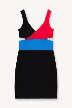 CASSANDRA DRESS | MARBLE WAVE -Staud Outlet Store STAUD CASSANDRA DRESS MARBLE WAVE SUPF 23 ECOM 1 1