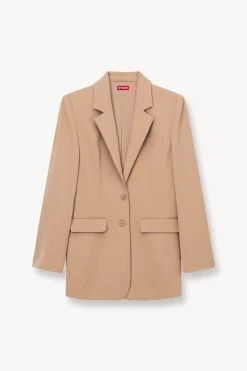 CITY BLAZER | CAMEL -Staud Outlet Store STAUD CITY JACKET BLAZER CAMEL FALL 23 ECOM 1