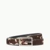 CLASSIC JEANS BELT | BROWN & TAN HAIRCALF