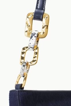 COLT SHOULDER BAG | NAVY HAIRCALF -Staud Outlet Store STAUD COLT SHOULDERBAG NAVY FALL 23 ECOM 4