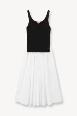 COREY DRESS | BLACK WHITE 10 COREY DRESS | BLACK WHITE -Staud Outlet Store STAUD COREY DRESS BLACK WHITE SUPF 23 ECOM 1