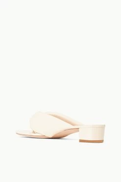 DAHLIA SANDAL | CREAM -Staud Outlet Store STAUD DAHLIA SANDAL CREAM SPRING 23 ECOM 3
