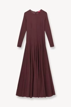 DONOVAN DRESS | BARK -Staud Outlet Store STAUD DONOVAN DRESS BARK SUPF 23 ECOM 1