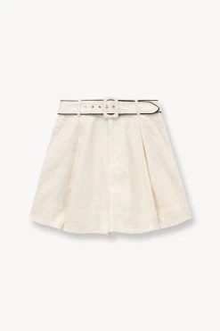 ERIS SHORT | NATURAL BLACK -Staud Outlet Store STAUD ERIS SHORT NATURAL BLACK SPRING 23 ECOM 1