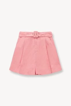 ERIS SHORT | ROSEBUD -Staud Outlet Store STAUD ERIS SHORT ROSEBUD SPRING 23 ECOM 1