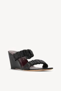 FRANKIE WEDGE | BLACK 11 FRANKIE WEDGE | BLACK -Staud Outlet Store STAUD FRANKIE WEDGE BLK SEASON 22 ECOM 2