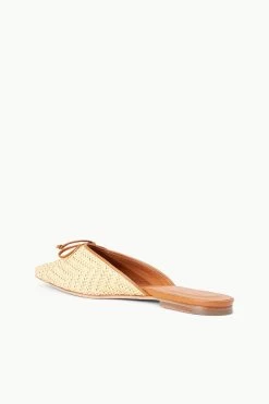 GINA MULE | NATURAL RAFFIA -Staud Outlet Store STAUD GINA MULE NATURAL SPRING 23 ECOM 3