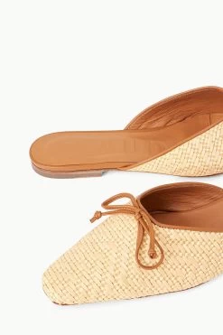 GINA MULE | NATURAL RAFFIA -Staud Outlet Store STAUD GINA MULE NATURAL SPRING 23 ECOM 4