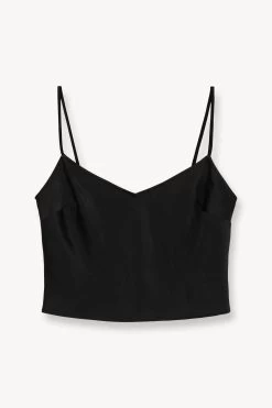 GRACIE TOP | BLACK -Staud Outlet Store STAUD GRACIE TOP BLACK SUPF 23 ECOM 1