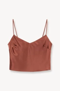 GRACIE TOP | CLOVE -Staud Outlet Store STAUD GRACIE TOP CLOVE SUPF 23 ECOM 1
