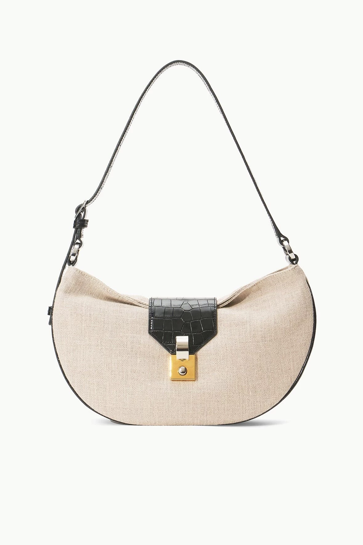 MARIKE BAG | NATURAL BLACK LINEN 1 MARIKE BAG | NATURAL BLACK LINEN