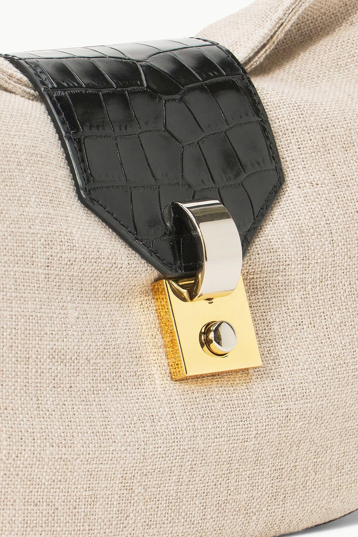 MARIKE BAG | NATURAL BLACK LINEN 4 MARIKE BAG | NATURAL BLACK LINEN - Image 4