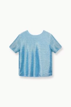 INGRID TOP | FRENCH BLUE -Staud Outlet Store STAUD INGRID KNITTOP FRENCHBLUE FALL 23 ECOM 1