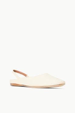 JANINE MULE | CREAM -Staud Outlet Store STAUD JANINE MULE CREAMNAPPA SPRING 23 ECOM 2