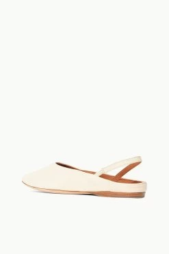 JANINE MULE | CREAM -Staud Outlet Store STAUD JANINE MULE CREAMNAPPA SPRING 23 ECOM 3