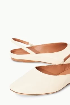 JANINE MULE | CREAM -Staud Outlet Store STAUD JANINE MULE CREAMNAPPA SPRING 23 ECOM 4