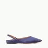 JANINE MULE | NAVY SATIN
