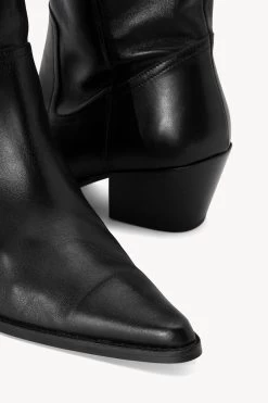 JUNE BOOT | BLACK -Staud Outlet Store STAUD JUNE BOOT BLKLEATHER SEASON 22 ECOM 5