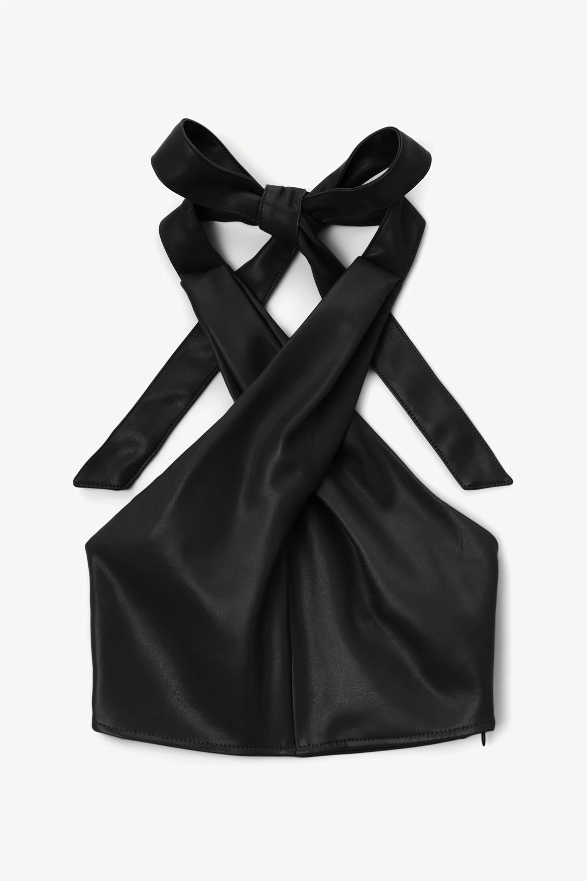 KAI TOP | BLACK VEGAN LEATHER 2 KAI TOP | BLACK VEGAN LEATHER - Image 2