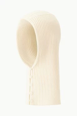 KNIT BALACLAVA | IVORY -Staud Outlet Store STAUD KNITBALACLAVA ACCESSORY IVORY FALL 23 ECOM 1 2