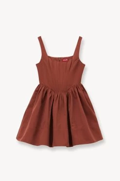 LANDSCAPE DRESS | CLOVE 10 LANDSCAPE DRESS | CLOVE -Staud Outlet Store STAUD LANDSCAPE DRESS CLOVE SUPF 23 ECOM 1