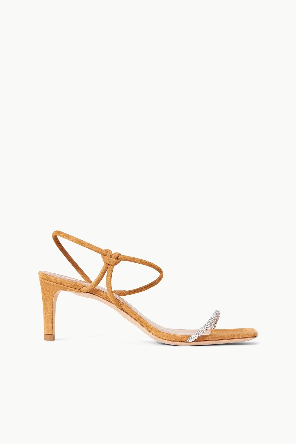 LAUREL CRYSTAL HEEL | RHINESTONE CASHEW SUEDE 1 LAUREL CRYSTAL HEEL | RHINESTONE CASHEW SUEDE