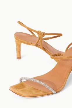 LAUREL CRYSTAL HEEL | RHINESTONE CASHEW SUEDE 16 LAUREL CRYSTAL HEEL | RHINESTONE CASHEW SUEDE -Staud Outlet Store STAUD LAUREL HEEL CASHEWRHINESTONE SPRING 23 ECOM 4