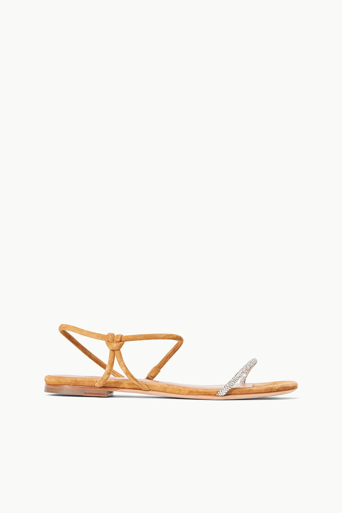 LAUREL CRYSTAL SANDAL | RHINESTONE CASHEW SUEDE 1 LAUREL CRYSTAL SANDAL | RHINESTONE CASHEW SUEDE