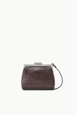 LENNON CONVERTIBLE BAG | ESPRESSO CROC EMBOSSED -Staud Outlet Store STAUD LENNON CONVERTIBLEBAG ESPRESSO FALL 23 ECOM 2