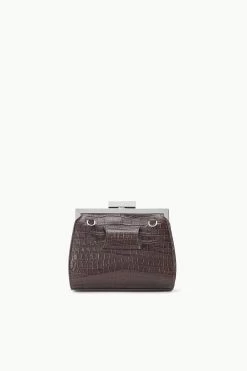 LENNON CONVERTIBLE BAG | ESPRESSO CROC EMBOSSED -Staud Outlet Store STAUD LENNON CONVERTIBLEBAG ESPRESSO FALL 23 ECOM 3